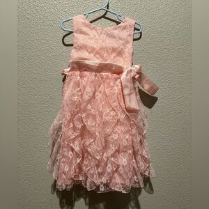 NWT Aviva Pink Girl Lace Style Dress Size 5